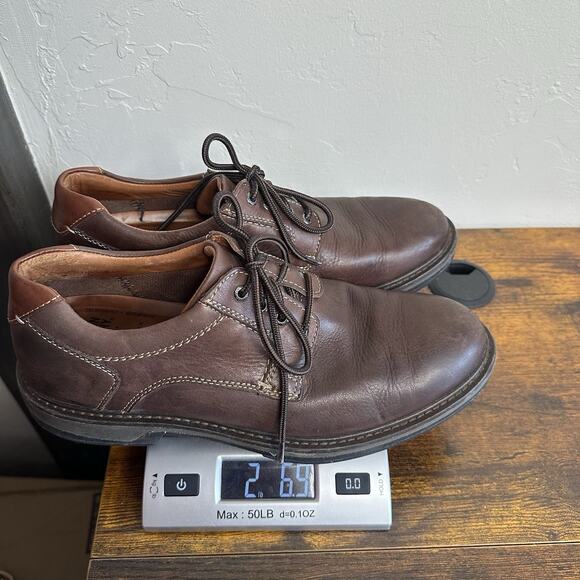 Johnston & Murphy XC4 Men’s Brown Sheepskin Leather Lace Up Oxford Shoe Size 8.5